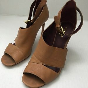 Coach Heeled Leather Sandals